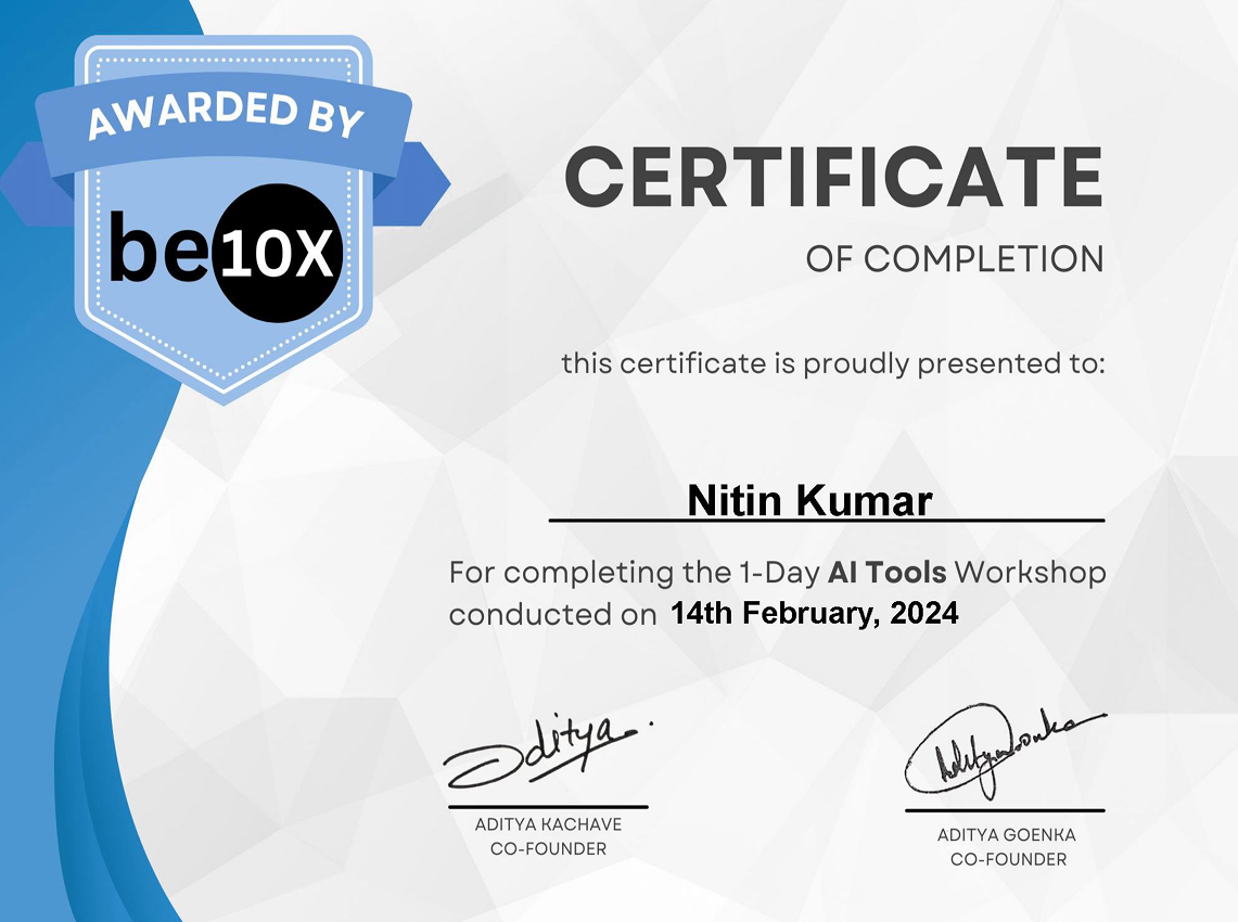 Certificate 12